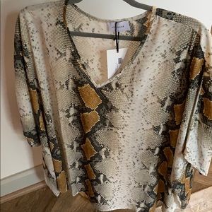 Adrienne snake skin tunic